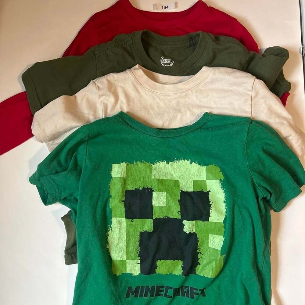 Minecraft Wonder Nation T-Shirt Bundle Size XS (4-5) 4 Pack